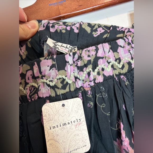 Free People Hey Lover Printed Lace Inset Sleep Pajama Pants XS - Picture 5 of 6